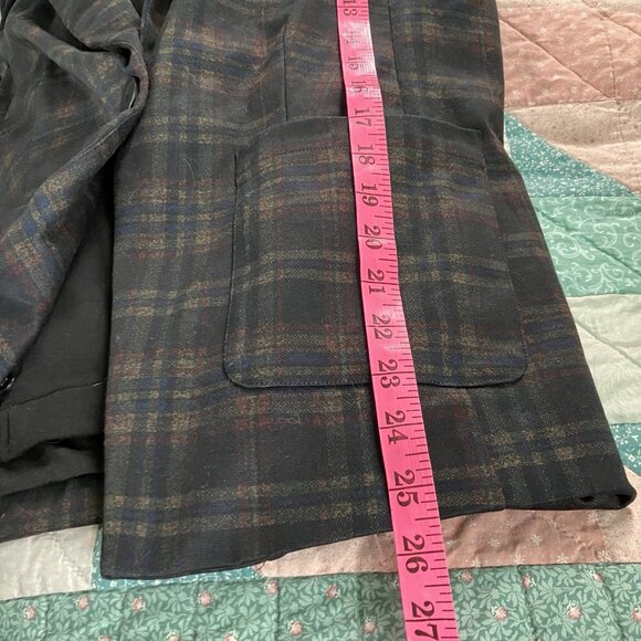 Laundry by Shelli Segal Blazer Womens S Plaid Hooded Two-fer - Picture 13 of 14